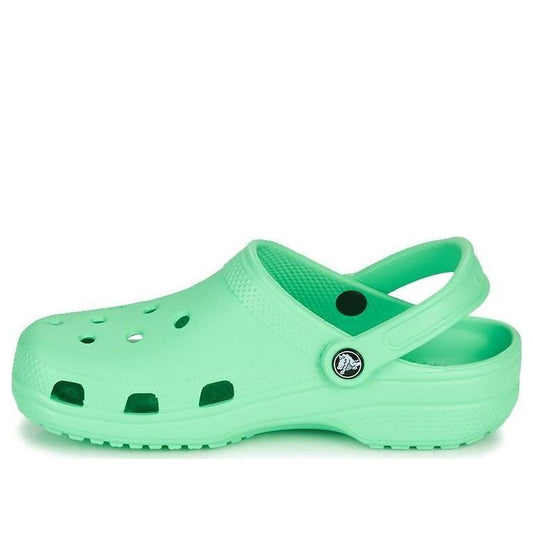 Crocs Classic Outdoor Flat Heel Sports Slippers Green 10001-3U3