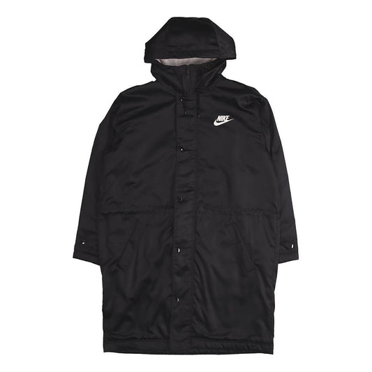 Nike Alphabet Logo Hooded Padded Jacket Black BV4695-010