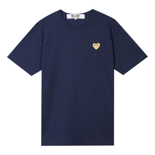 COMME des GARCONS PLAY Gold Heart T-Shirt 'Navy' AZ-T216-051-2