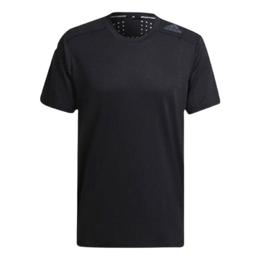 adidas Sports Training Casual Round Neck Short Sleeve Black HC4230