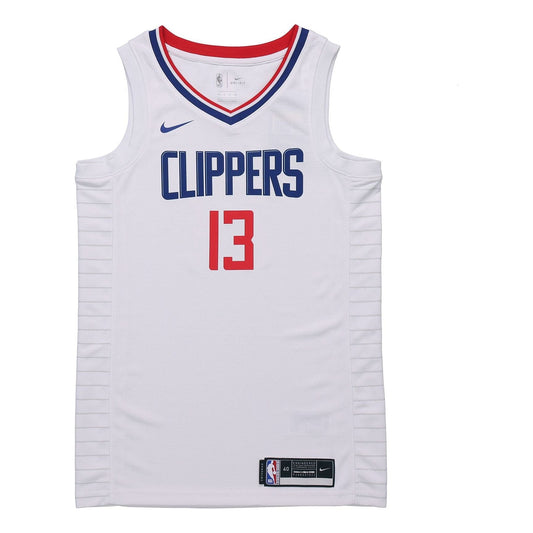 Nike NBA Quick Dry Sports Basketball Jersey 'White Red' CW3594-101