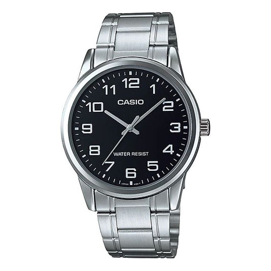 CASIO Sports Quartz Waterproof Mens Black Analog MTP-V001D-1B