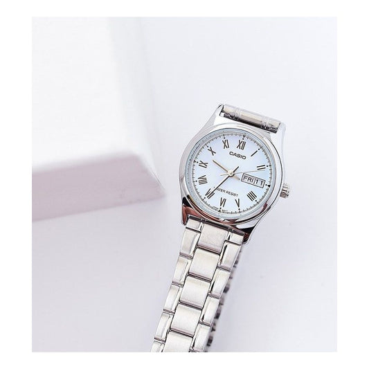 CASIO Waterproof Stainless Steel Strap Quartz Blue Dial Blue Analog LTP-V006D-2B