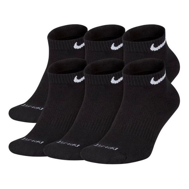 Men's Nike Logo Jacquard Sports 6 Black Socks SX7042-010