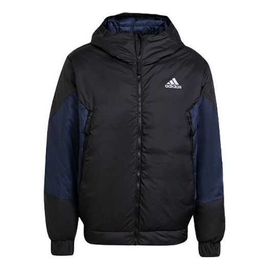 adidas Outdoor Sports Stay Warm hooded down Jacket Navy Blue GV5353