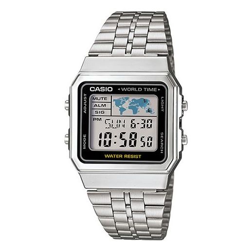 CASIO Waterproof Sports Unisex Mens Silver Digital A500WA-1