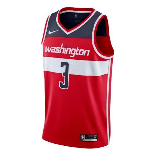 Nike MENS Bradley Beal Washington Wizards NBA Swingman Jersey Red/Black 864515-658