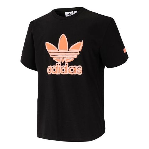 adidas originals Casual Sports Round Neck Short Sleeve Black GR9956
