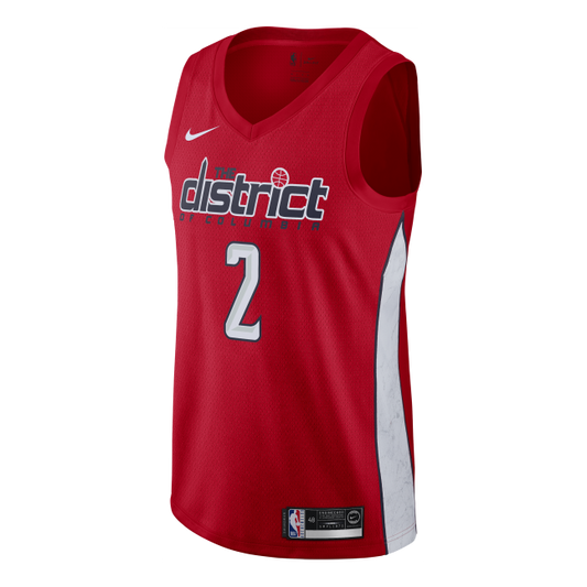 Nike MENS John Wall Washington Wizards Swingman 2 NBA Basketball Jersey Red BQ1179-657