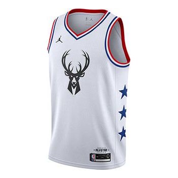 Nike NBA 2019 All-Star Milwaukee Bucks Giannis Antetokounmpo Jersey 'White' AQ7297-100
