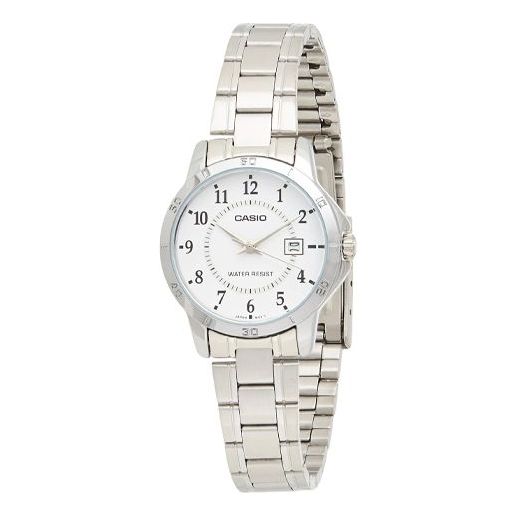 CASIO Quartz Waterproof Silver Analog LTP-V004D-7BUDF