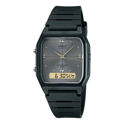 CASIO Quartz Waterproof Mens Black Analog/Digital Combo AW-48HE-8A