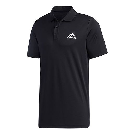 adidas M D2M POLO Sports Short Sleeve POLO Black GL0483