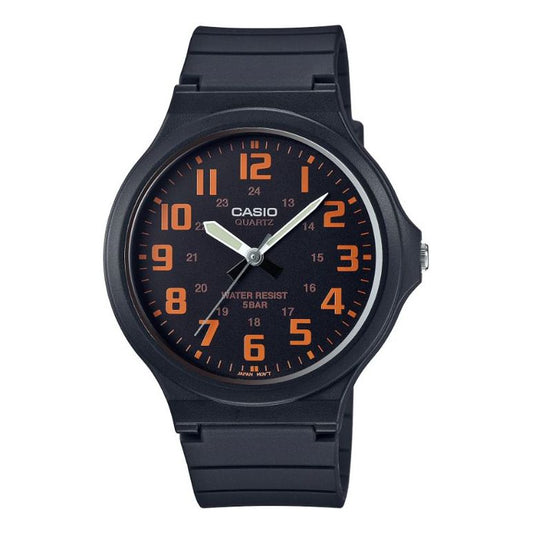 Men's CASIO STANDARD Series Quartz Watch Waterproof Resin Strap Mens MW-240-4BJH