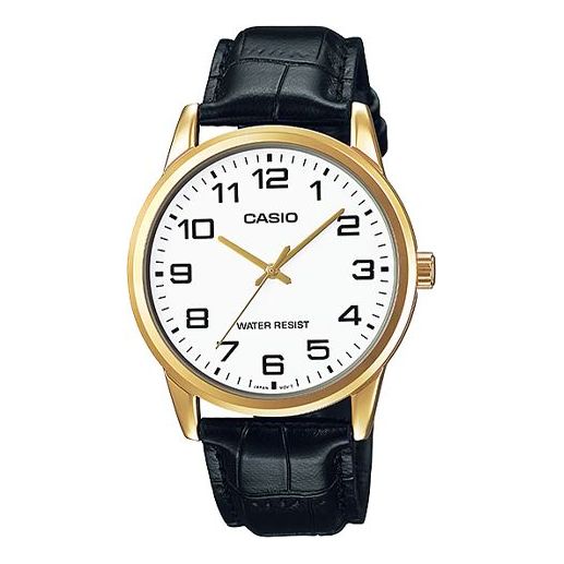 CASIO Sports Quartz Waterproof Mens Black Analog MTP-V001GL-7B