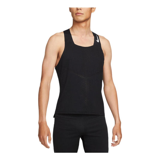 Nike Solid Color Breathable Quick Dry Running Training Sports Vest Black DM4625-010