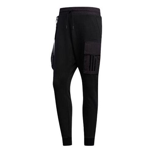 adidas neo M UT TP 1 Knit Bundle Feet Fleece Lined Sports Long Pants Black EI4345