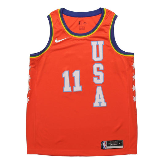 Nike NBA Trae Young All-Star Swingman Jersey SW Fan Edition 2020 Chicago 11 Orange CU8606-801