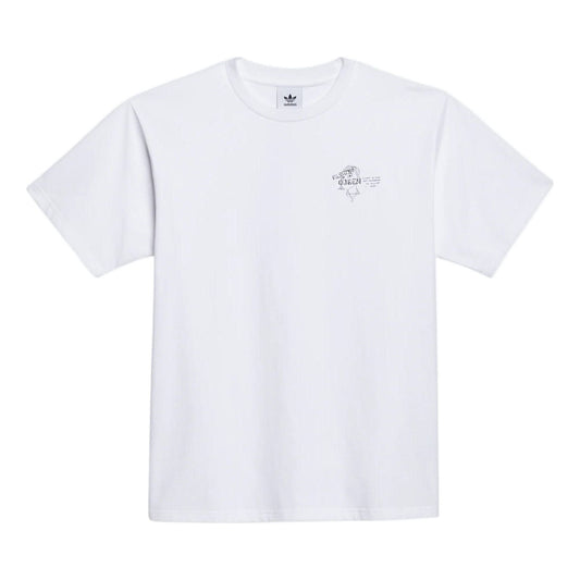 adidas originals Cartoon Pattern Printing Round Neck Short Sleeve White GL9974