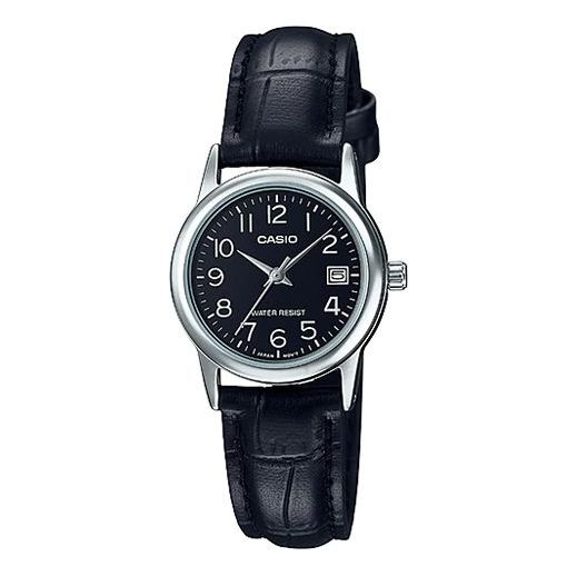 CASIO DRESS Series Quartzes Black Waterproof Black Strap Black Analog LTP-V002L-1B