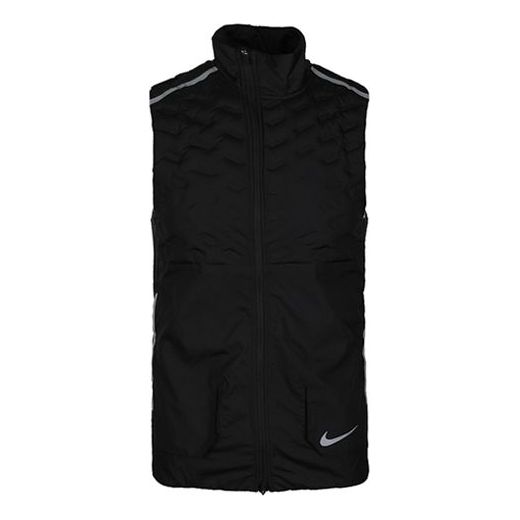 Nike Running Windproof Casual Sports Down Vest Black BV4863-010