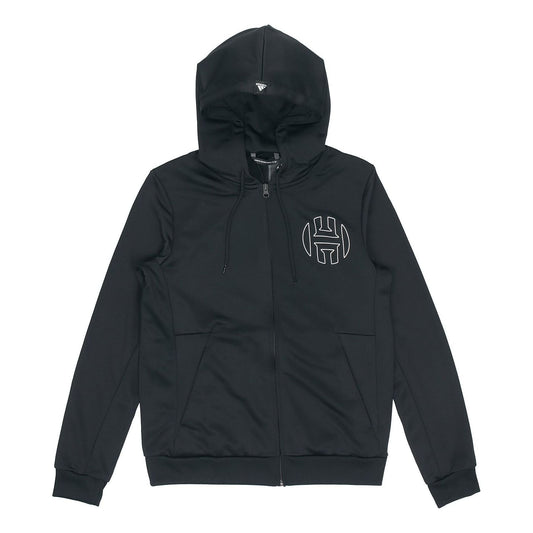 Men's adidas Basketball Hooded Jacket Black DP5711