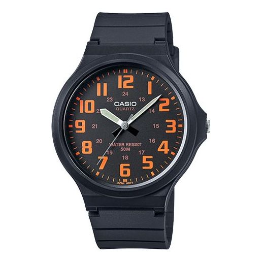 CASIO Quartz Waterproof Mens Black Analog MW-240-4B