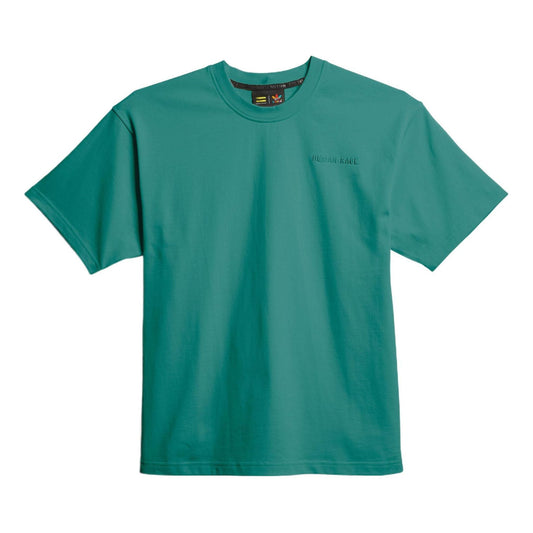 adidas x Crossover Solid Color Round Neck Pullover Short Sleeve Couple Style Green GM1955