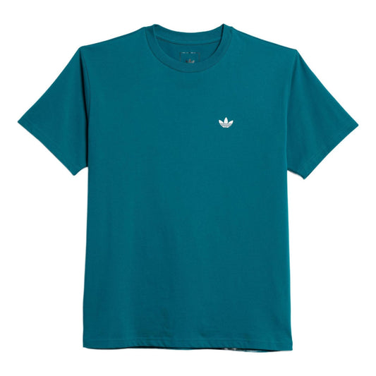 adidas originals Solid Color Logo Sports Short Sleeve Couple Style Green HE2905