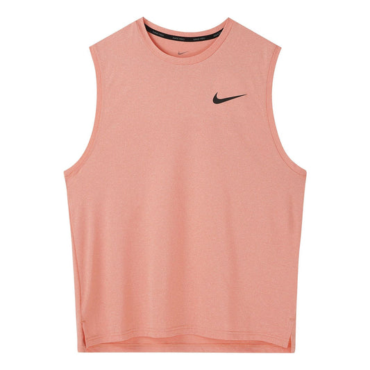 Men's Nike Solid Color Logo Quick Dry Breathable Sports Training Madder Root Brown Vest CZ1185-827