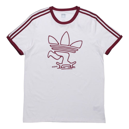 adidas originals Meka Tre Tee Creative Logo Short Sleeve White EC4884