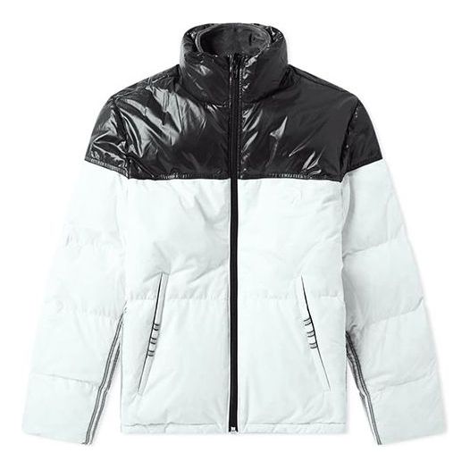 Men's adidas originals x alexander wang Crossover Translucent Ripstop Contrast Color Stitching Mint Green Down Jacket DT9504