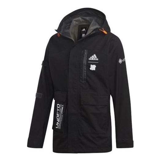 adidas x Undefeated Crossover Gore-tex Material Hooded Jacket Windbreaker Black DY3263