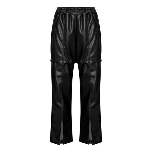 (WMNS) adidas Always Original Faux Leather Track Pants Asia Sizing 'Black' HF2017