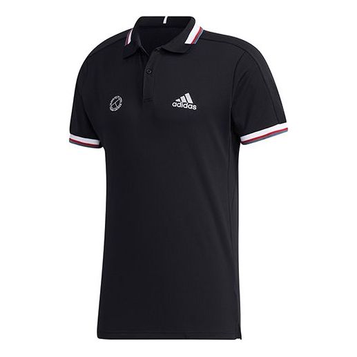 adidas Htrdy M Pl1 Sl Tennis Sports Polo Shirt Black FT6765