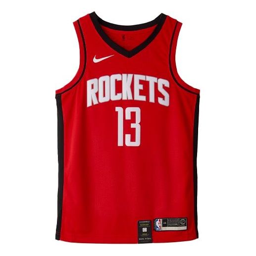 Nike NBA Casual Sports Basketball Jersey SW Fan Edition 19-20 Season Houston Rockets No. 13 Red BV7992-657