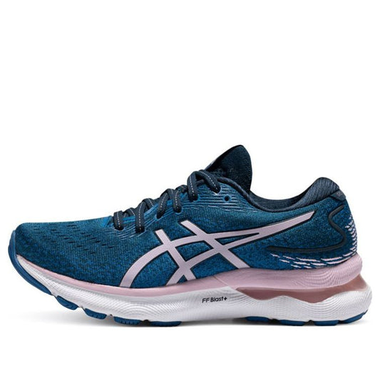 (WMNS) ASICS Gel-Nimbus 24 Wide 'French Blue Barely Rose' 1012B199-400