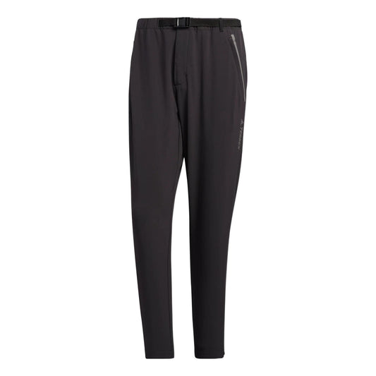 Men's adidas Terrex TX Stretch Pa Logo Printing Outdoor Sports Pants/Trousers/Joggers Black HS6805