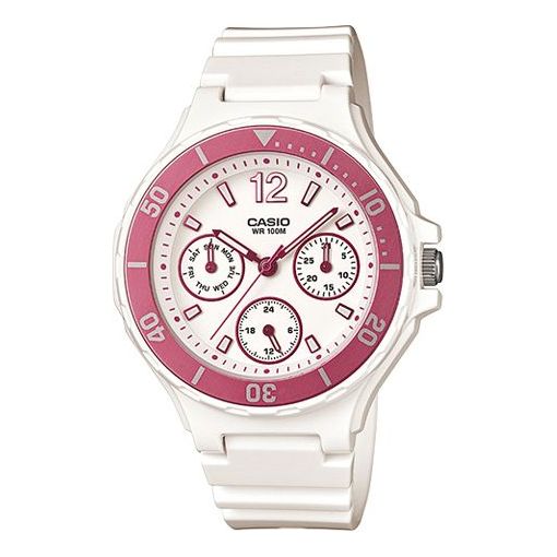 CASIO Sports Quartz Waterproof PinkWhite Analog LRW-250H-4A