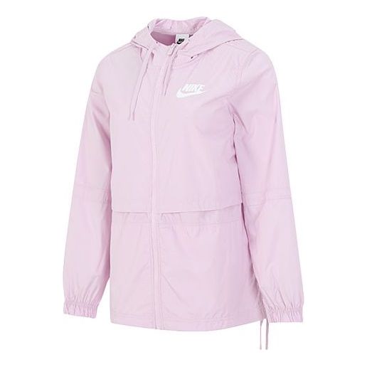 (WMNS) Nike AS W Nike Sportswear RPL ESSNTL WVN JKT Jacket Regal PINK AJ2983-695